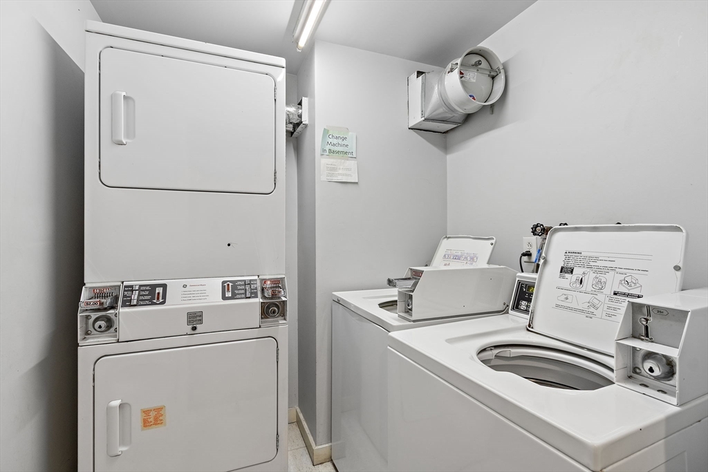 534 Commonwealth Avenue, Unit 3A Boston, MA 02215 - Photo 13 of 18 a utility room with dryer and washer