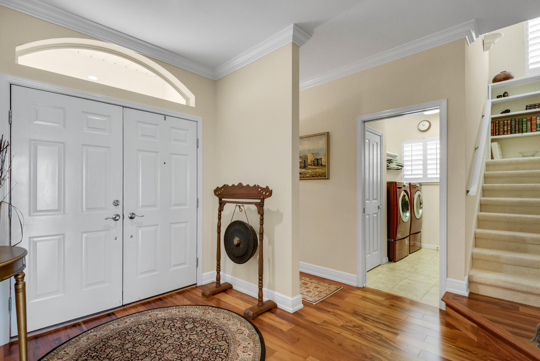 311 Country Club Road Shalimar, FL 32579 - Photo 20 of 73 a view of a hallway with wooden floor and a living room