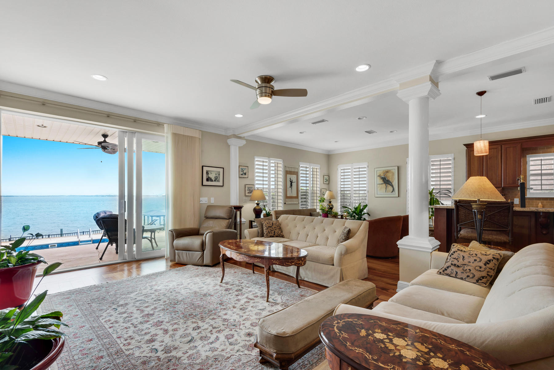 311 Country Club Road Shalimar, FL 32579 - Photo 26 of 73 a living room with furniture and a chandelier