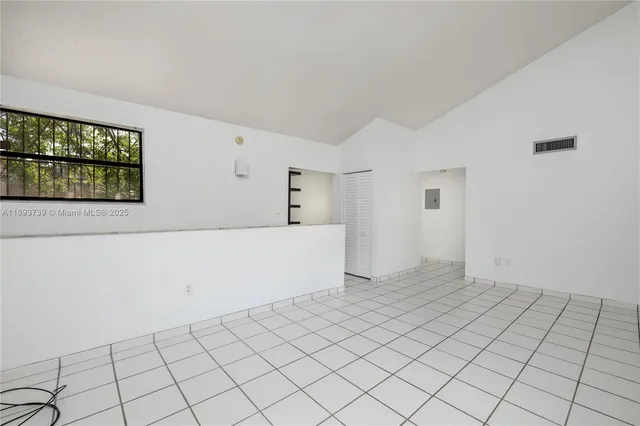 a view of an empty room