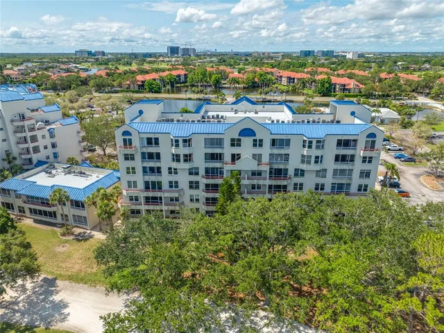 a view of a city and an ocean view