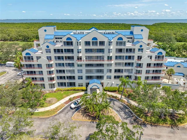a view of a backyard with plants and outdoor seating
