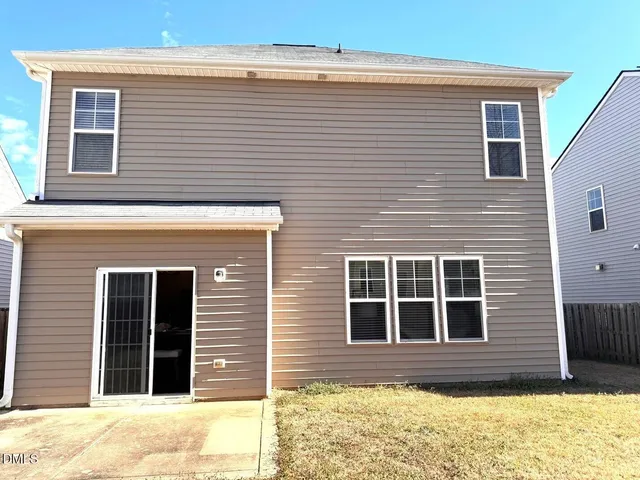 a front view of a house