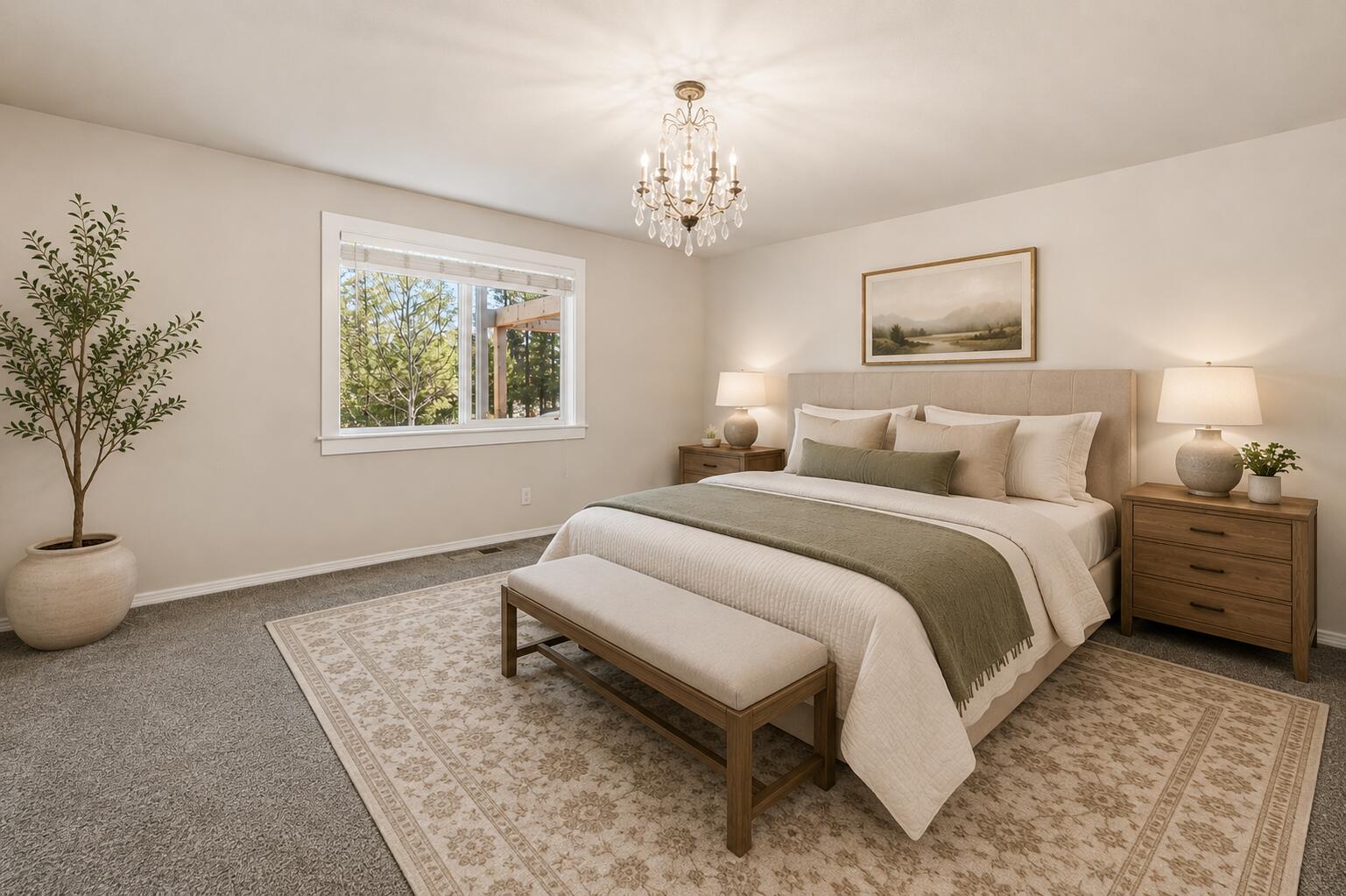 16050 Dick Road La Pine, OR 97739 - Photo 21 of 59 a bedroom with bed and a window