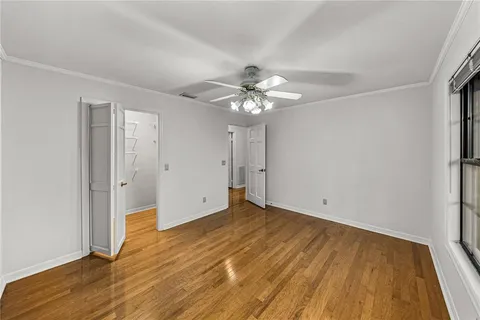 a view of a garden with a fountain