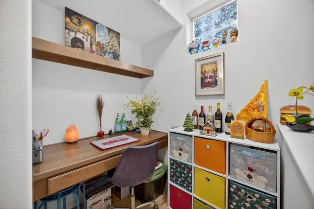 a table and chairs in a kitchen