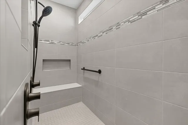 a front view of house with yard and outdoor seating