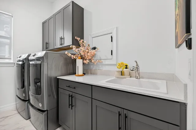 an aerial view of house with yard