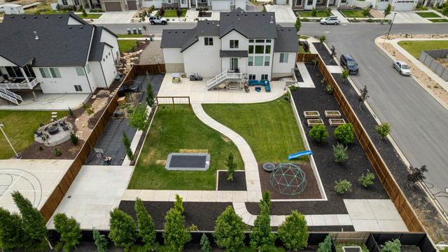 500 North 516th Street West, Unit 19 Mapleton, UT 84664 - Photo 33 of 41 The gorgeous landscaping includes several fruit trees; peach, nectarine, plum, honeycrisp apple, and macintosh apple.