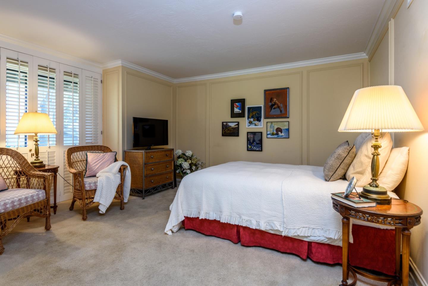 420 Sand Hill Circle Menlo Park, CA 94025 - Photo 17 of 29 a bedroom with bed and window