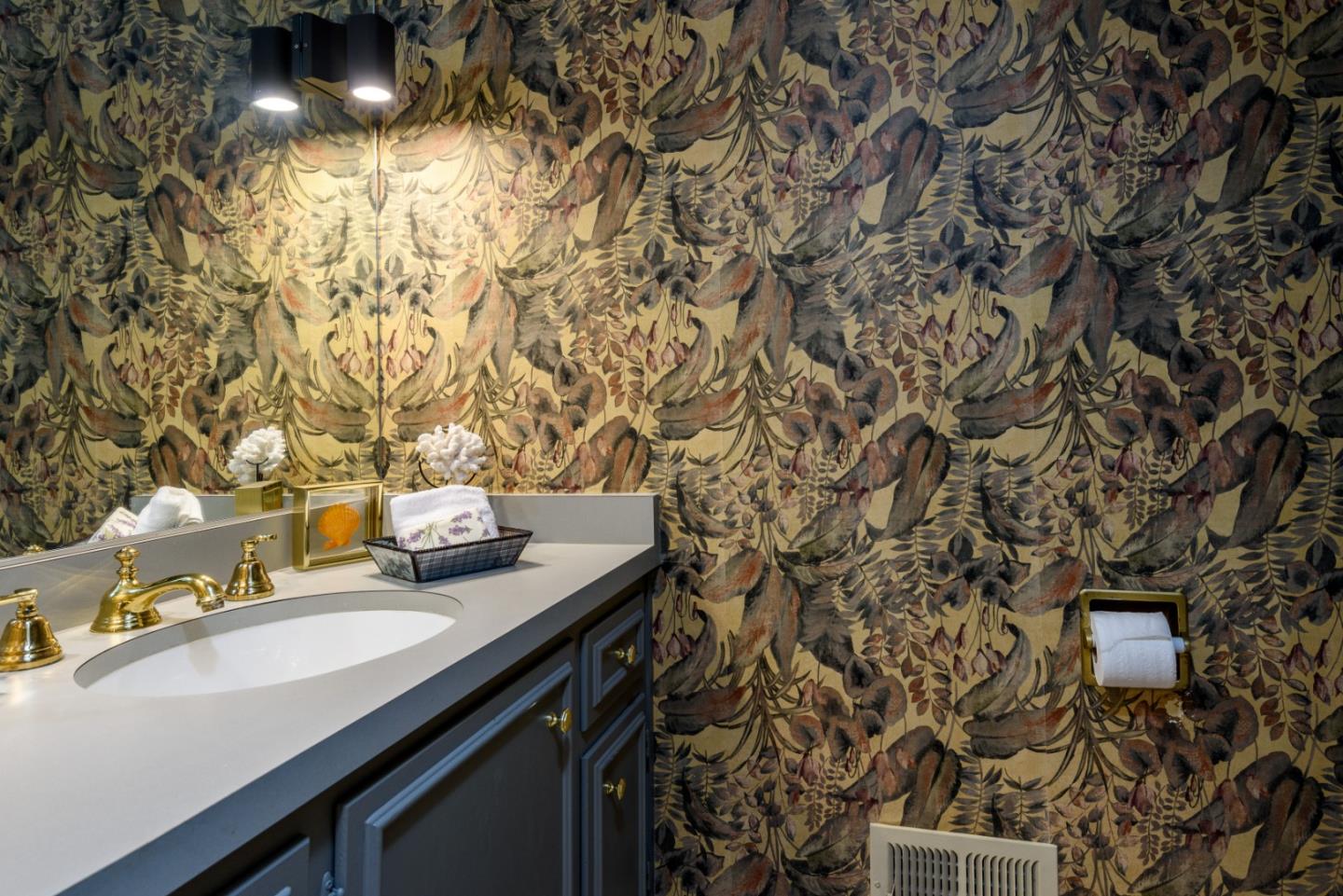 420 Sand Hill Circle Menlo Park, CA 94025 - Photo 20 of 29 a bathroom with a sink and a mirror