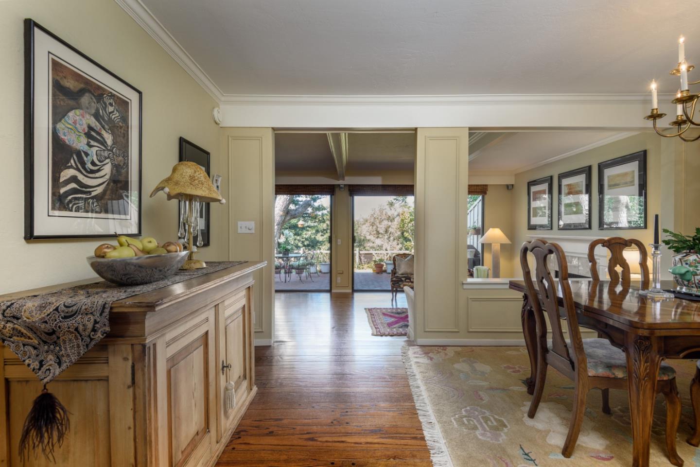 420 Sand Hill Circle Menlo Park, CA 94025 - Photo 3 of 29 a view of a dining room with furniture window and wooden floor