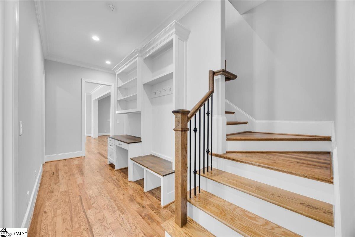 202 Chestnut Pond Lane Simpsonville, SC 29681 - Photo 33 of 50 Coming in from the garage you are offered a drop zone area and custom desk.