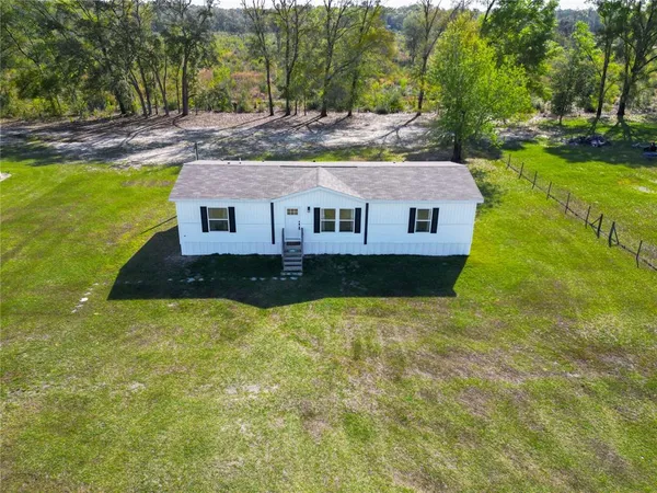 a aerial view of a house