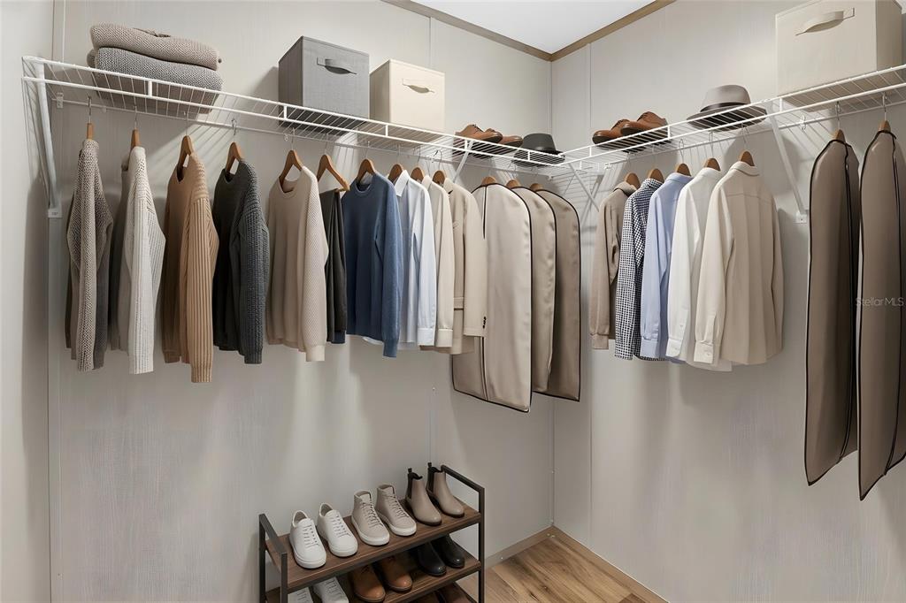 5570 Northeast 76th Avenue High Springs, FL 32643 - Photo 17 of 31 a view of walk in closet with clothes