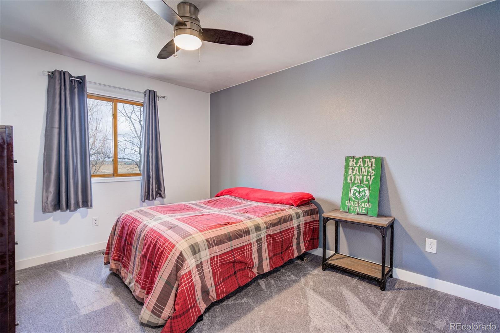 612 Ruby Drive Fort Collins, CO 80525 - Photo 21 of 40 a bedroom with a bed dresser and a window