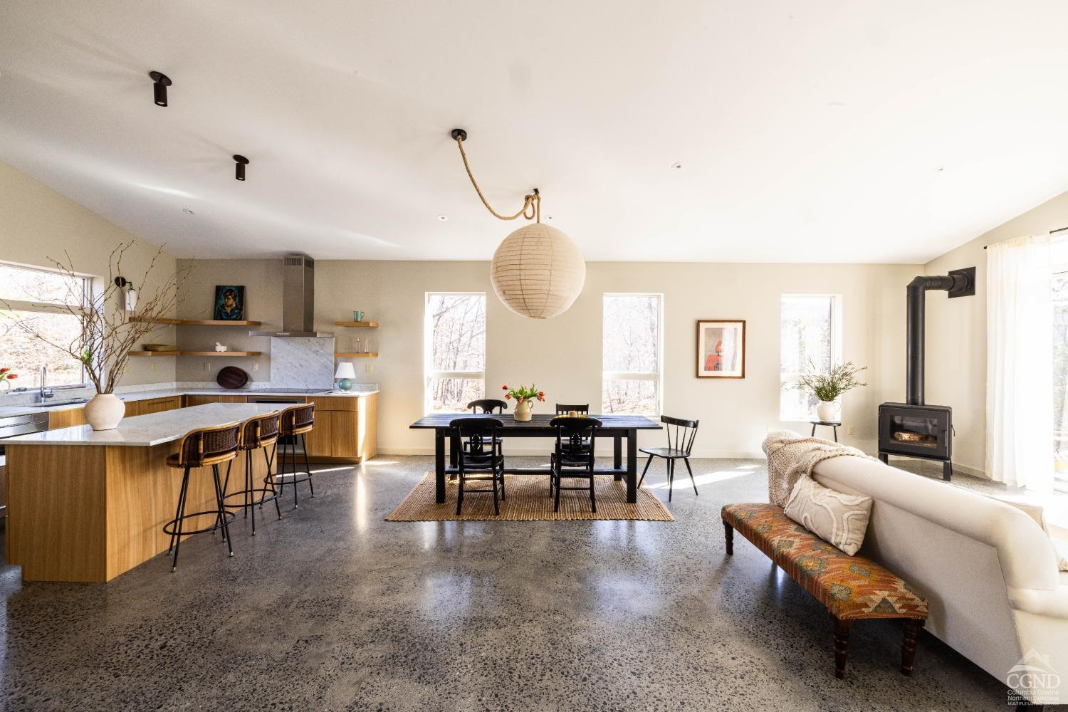 998 Willow Brook Road Milan, NY 12514 - Photo 8 of 34 a living room with furniture kitchen view and a large window