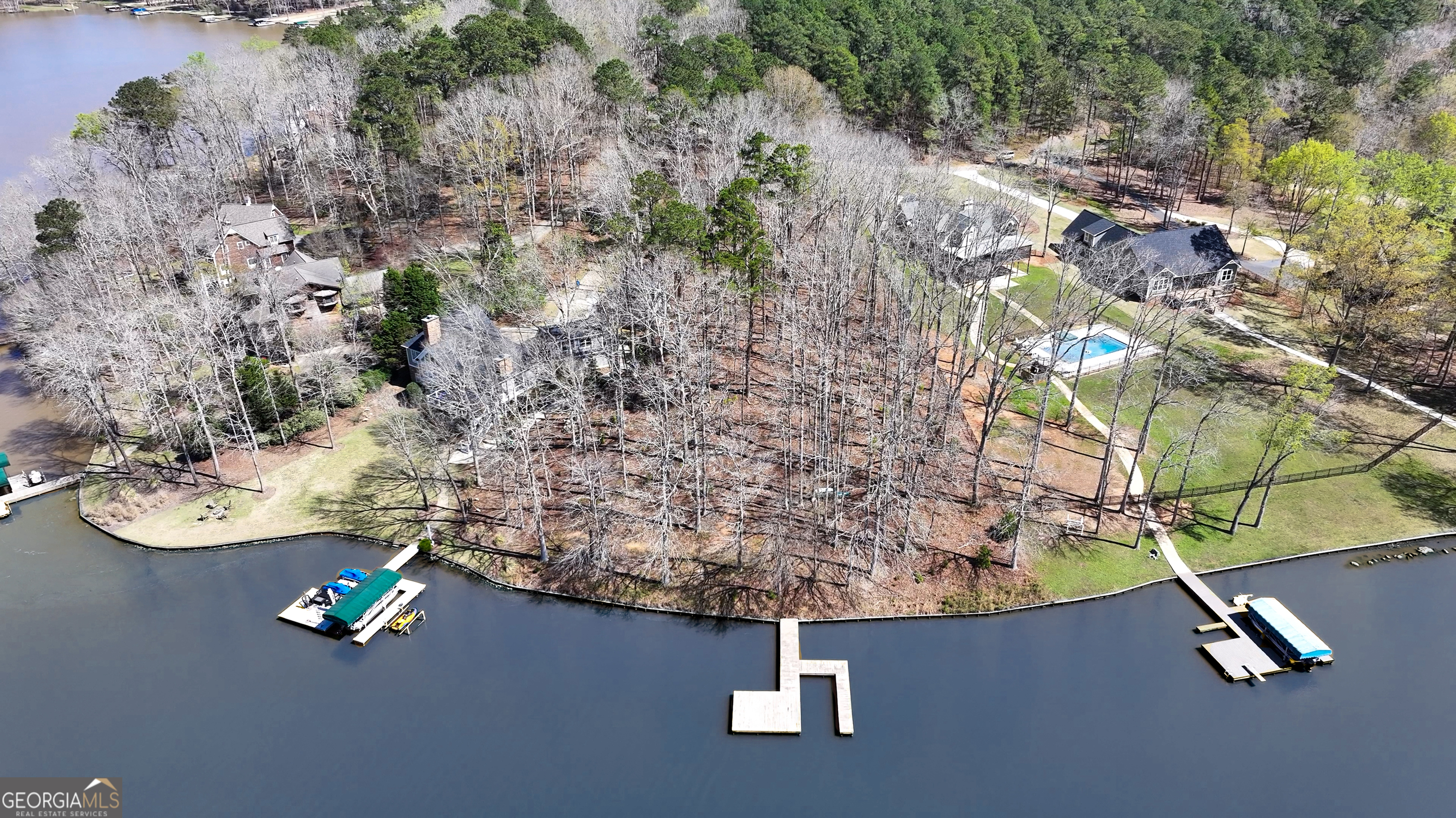 1921 Withrow Road Greensboro, GA 30642 - Photo 6 of 15 an aerial view of a wooden floor and a street view