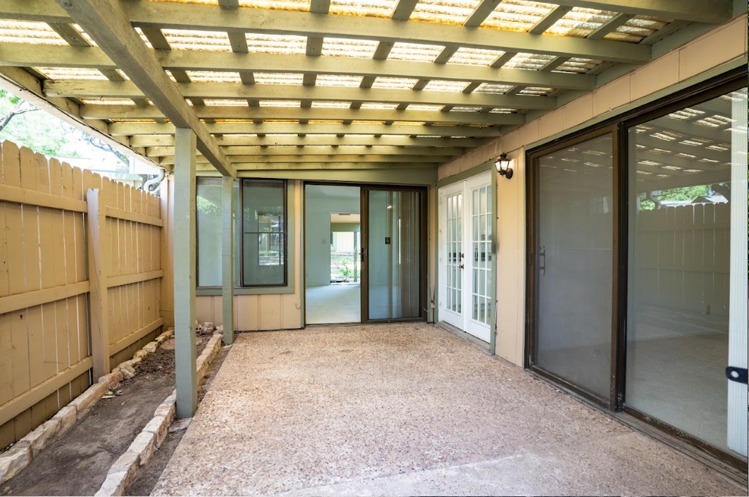 906 Silver Quail Lane Austin, TX 78758 - Photo 26 of 33 View of patio / terrace with french doors