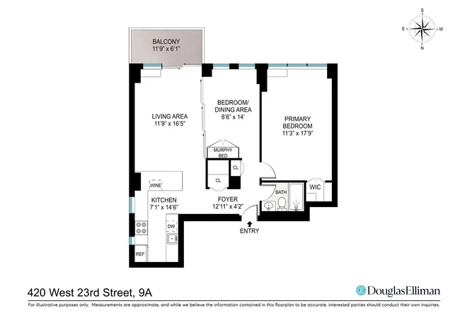 $1,395,000 | 420 West 23rd Street, Unit 9A | Chelsea