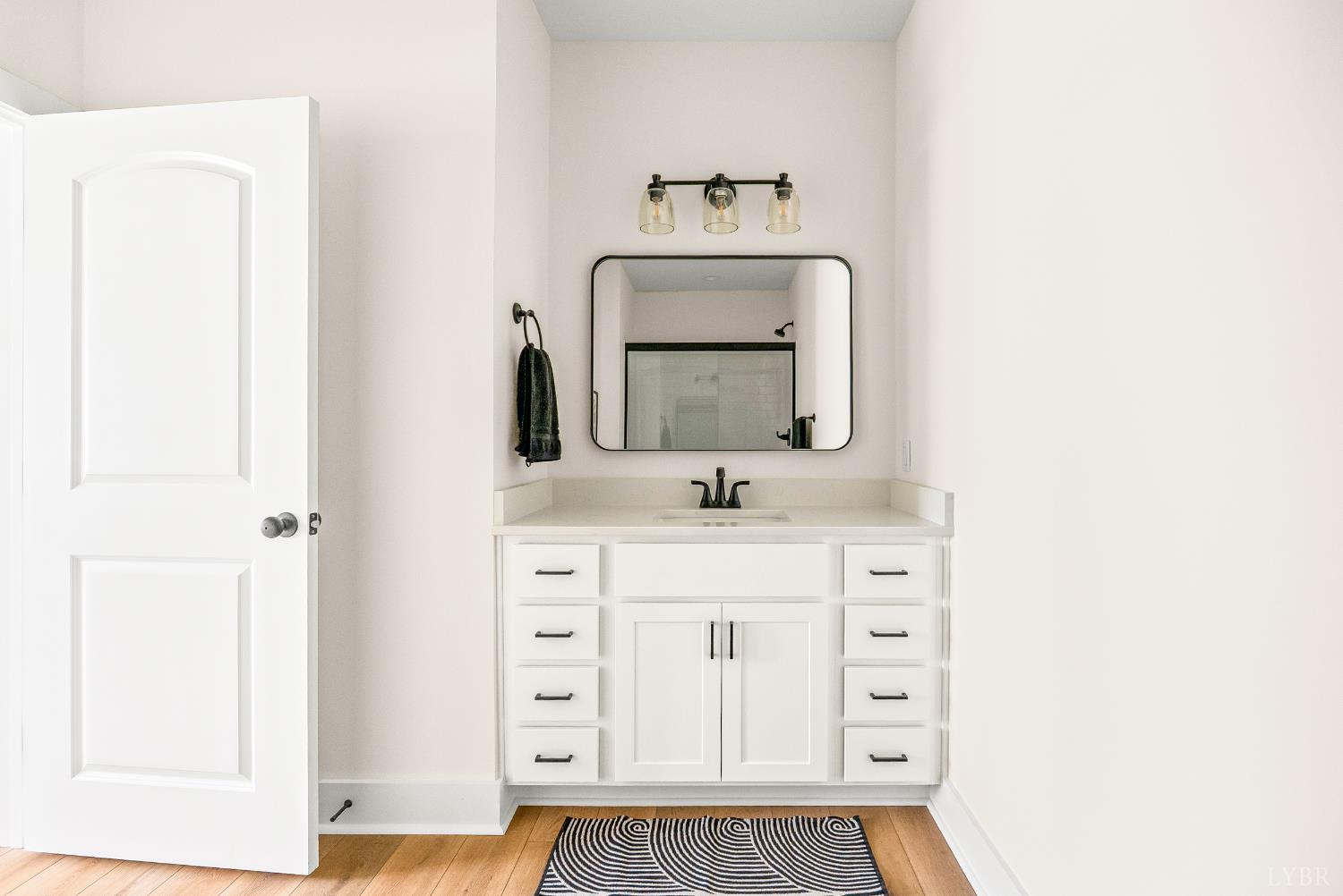 420 Capstone Drive, Unit 205 Lynchburg, VA 24502 - Photo 20 of 47 a bathroom with a sink vanity and mirror