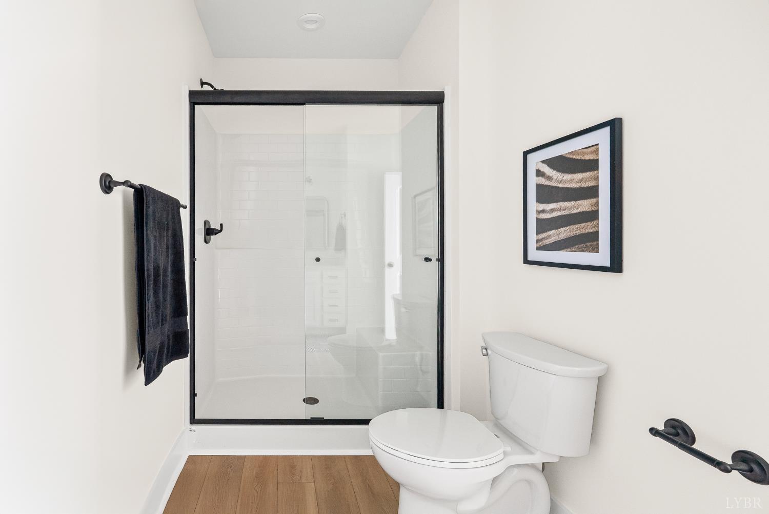 420 Capstone Drive, Unit 205 Lynchburg, VA 24502 - Photo 21 of 47 a bathroom with a toilet and a shower