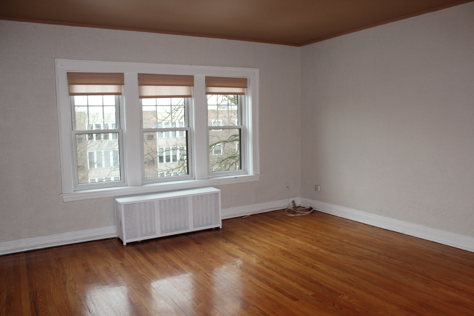 2 South Lincoln Avenue, Unit 3A Park Ridge, IL 60068 - Photo 6 of 26 an empty room with wooden floor and windows