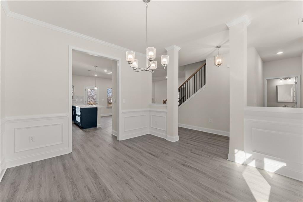 646 Bald Ridge Circle Demorest, GA 30535 - Photo 27 of 28 a view of a room with wooden floor and staircase