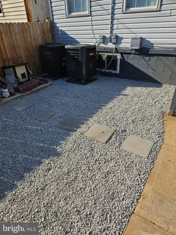 a view of outdoor space with seating