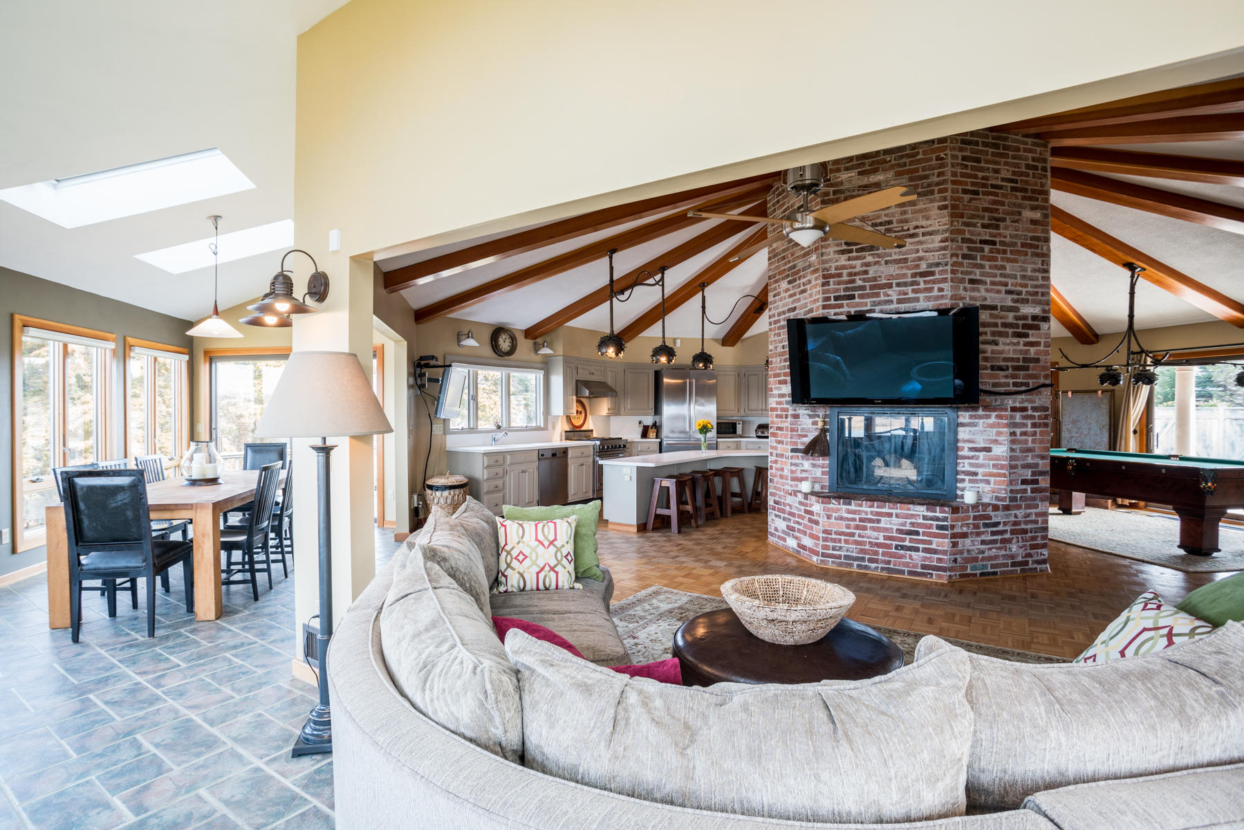 100 Freeman Lane Orleans, MA 02653 - Photo 6 of 34 a living room with furniture and a flat screen tv