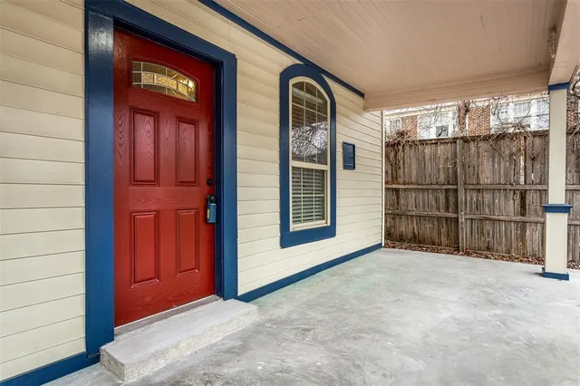 a view of front door