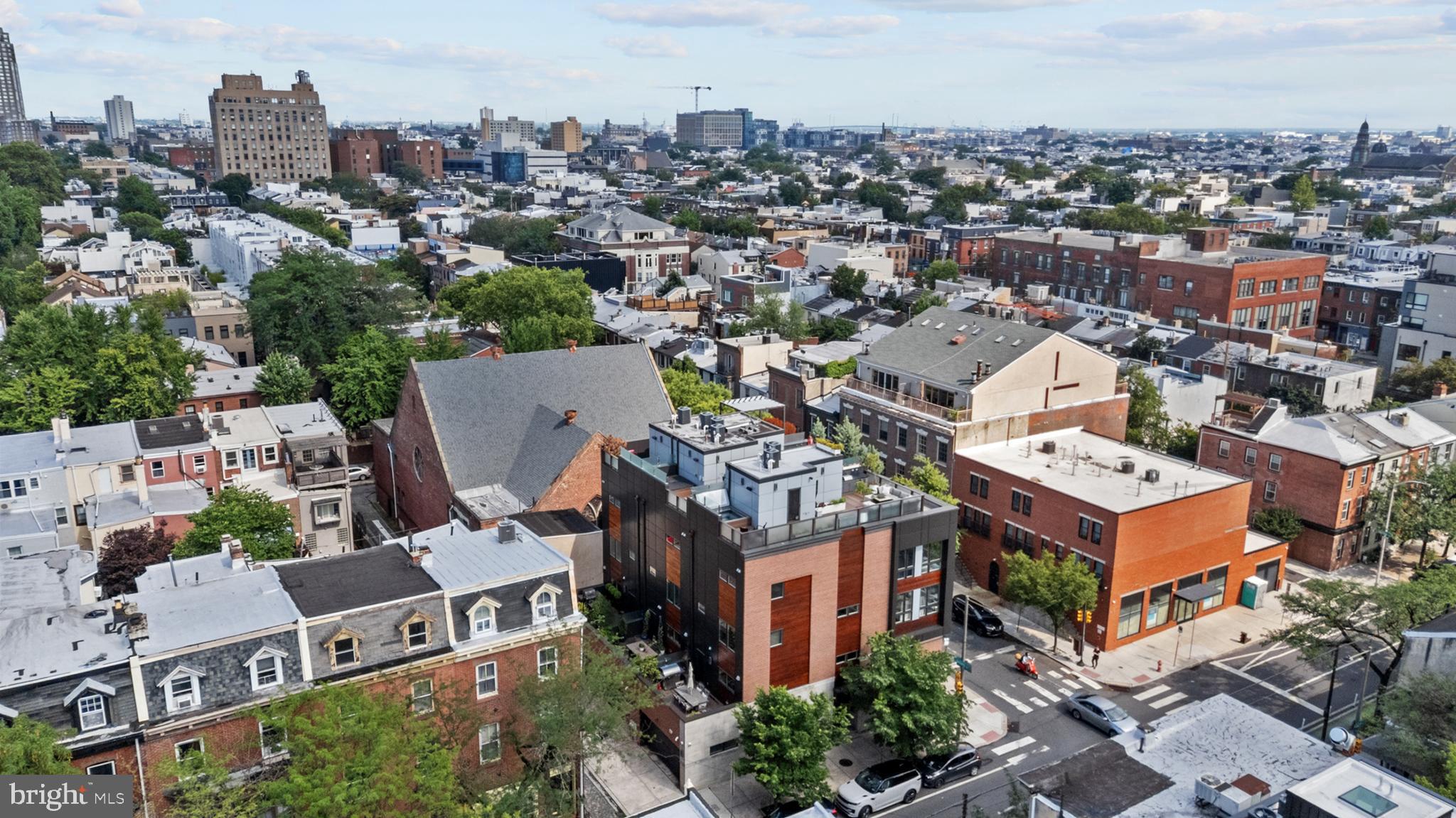 2147 Lombard Street Philadelphia, PA 19146 - Photo 83 of 107 an aerial view of a city with lots of residential buildings