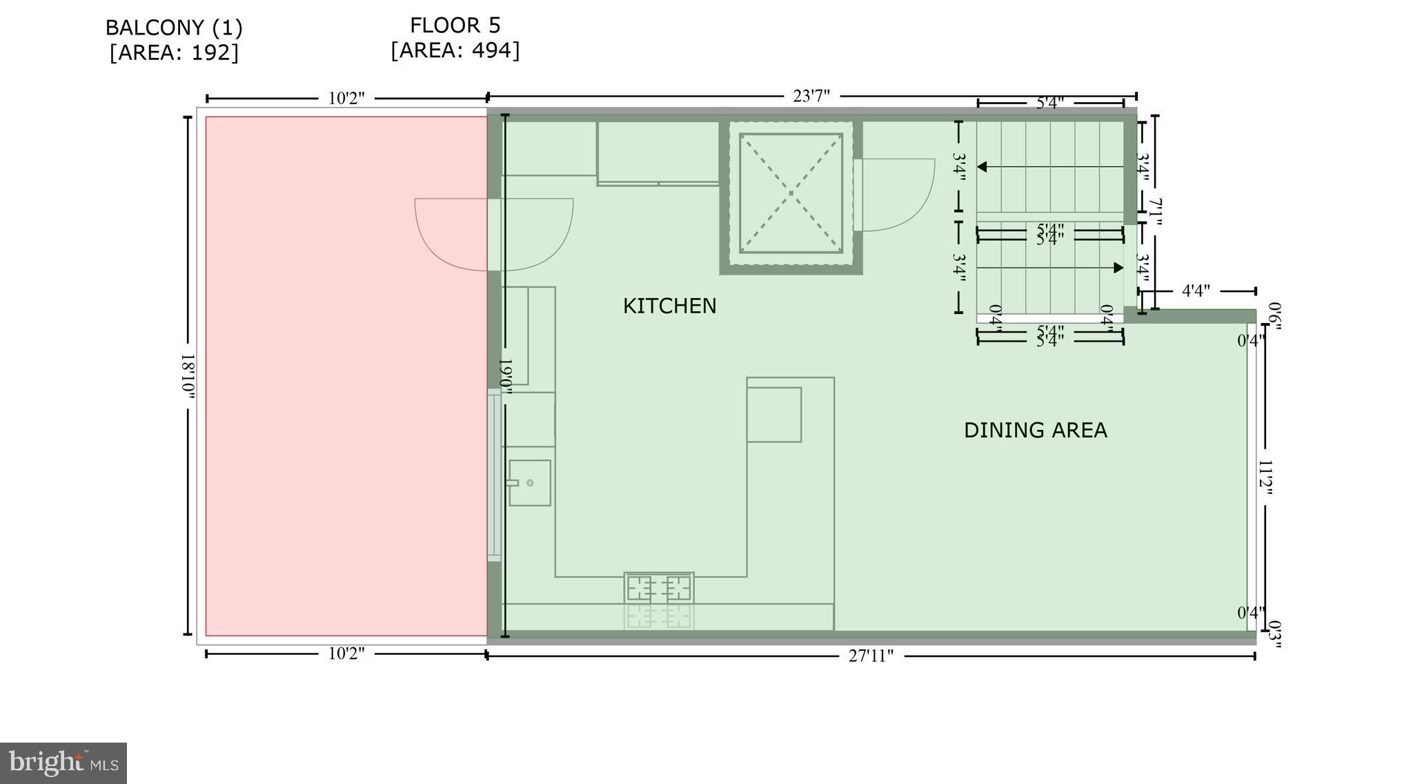 2147 Lombard Street Philadelphia, PA 19146 - Photo 91 of 107 2nd Upper Level - Kitchen/Dining/Deck