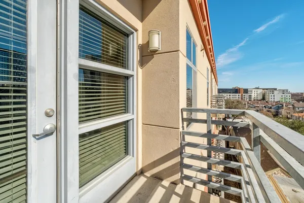 a view of city from balcony