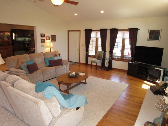 1027 West Kennedy Road Braidwood, IL 60408 - Photo 24 of 55 a living room with furniture and a flat screen tv