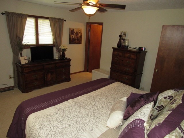 1027 West Kennedy Road Braidwood, IL 60408 - Photo 36 of 55 a bedroom with a bed and a television