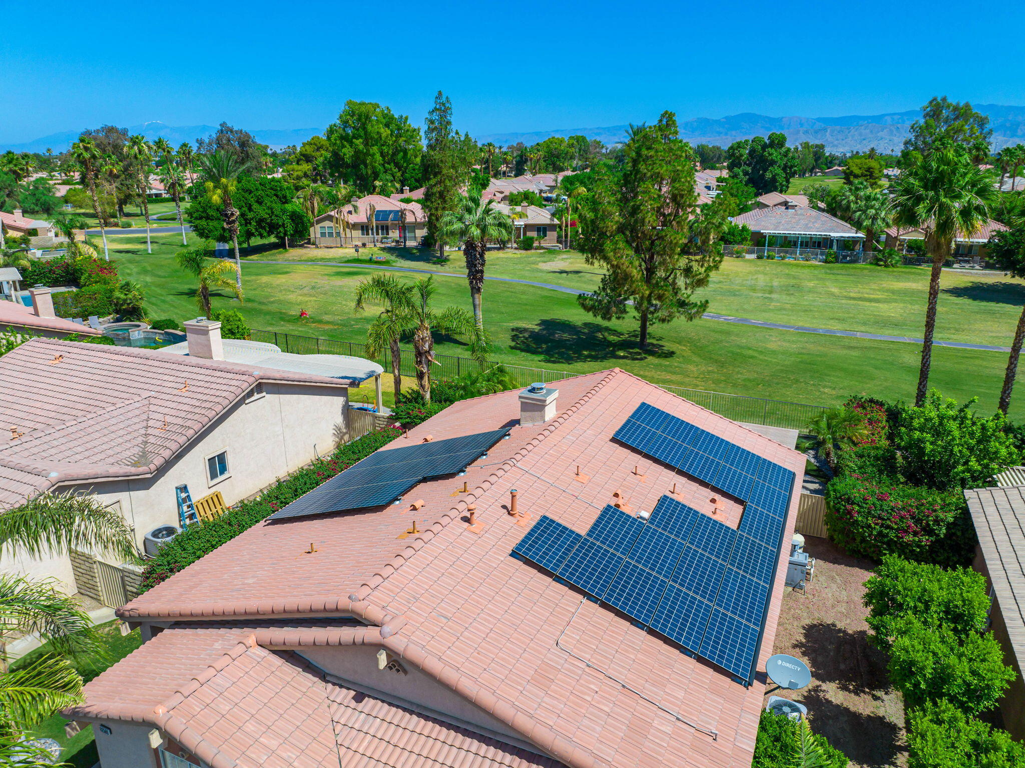 82560 Delano Drive Indio, CA 92201 - Photo 35 of 51 an aerial view of a house with outdoor space swimming pool and outdoor seating