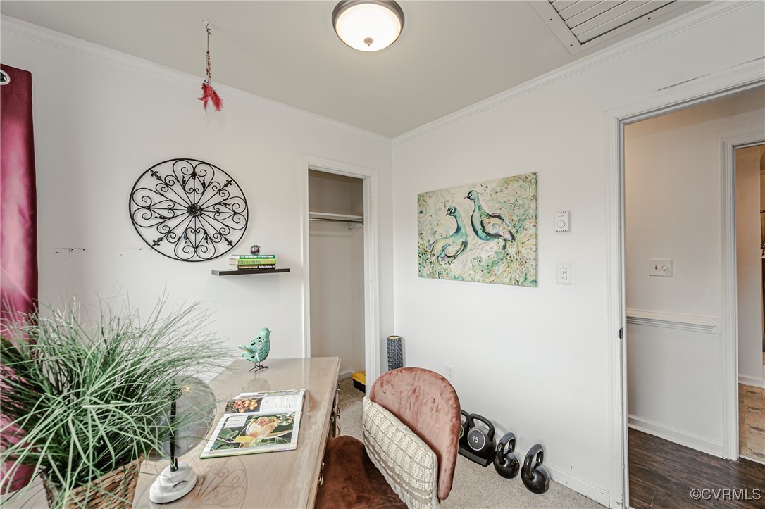 3711 Yard Arm Drive Chester, VA 23831 - Photo 30 of 50 a view of workspace with furniture and wooden floor