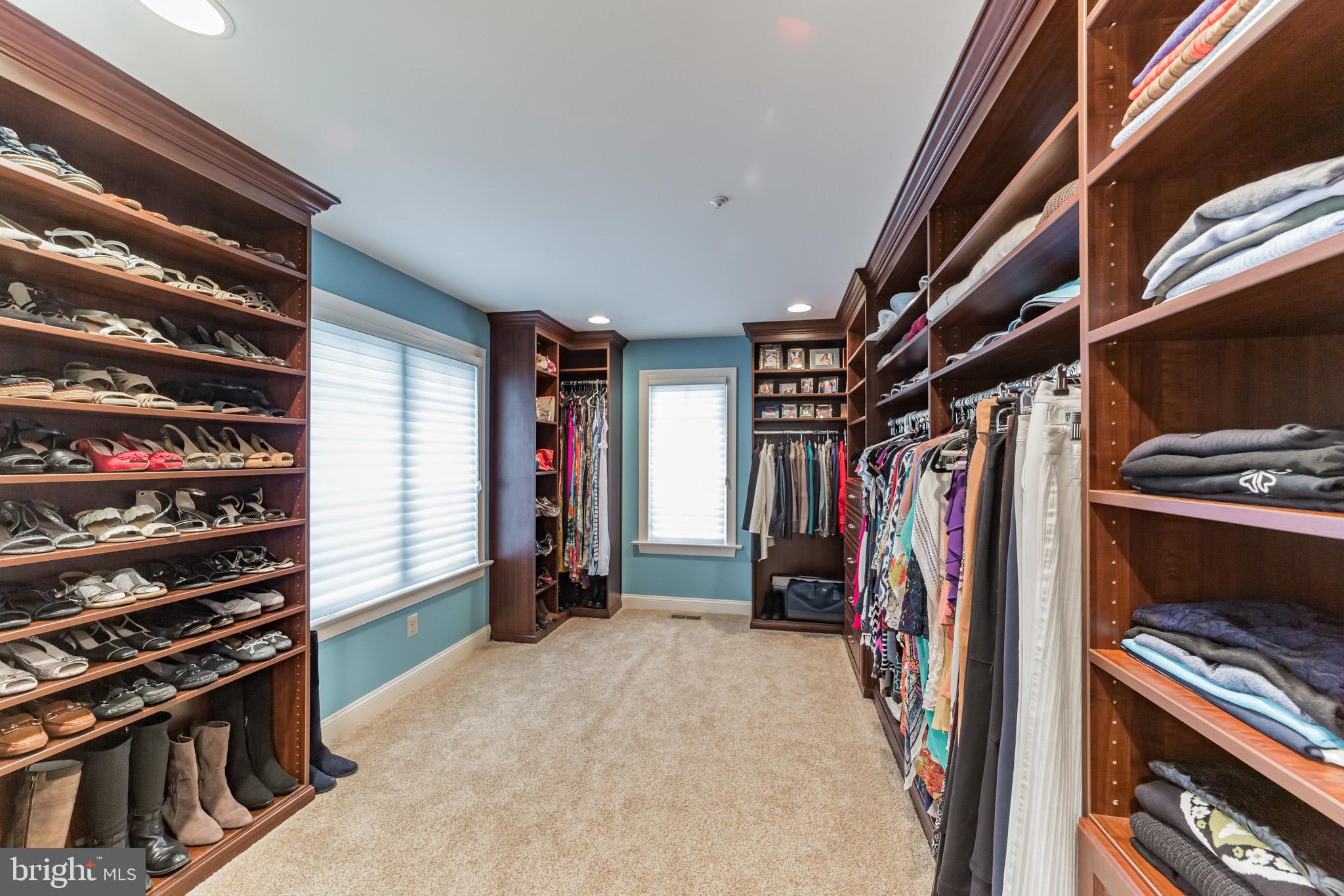 3408 B Goshen Road Newtown Square, PA 19073 - Photo 30 of 44 Custom Mahogany systems in Primary Suite Closet