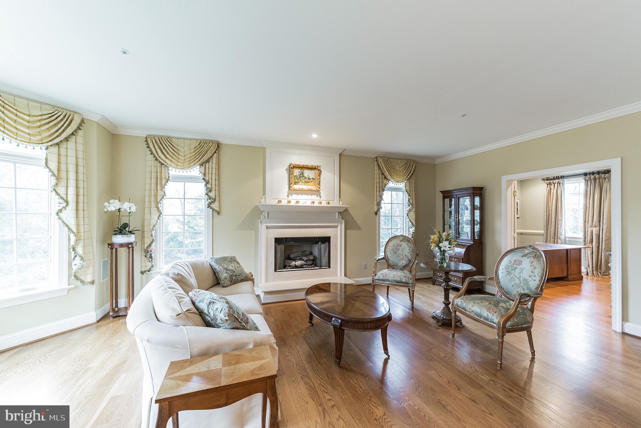 3408 B Goshen Road Newtown Square, PA 19073 - Photo 7 of 44 Marble Fireside Living Room