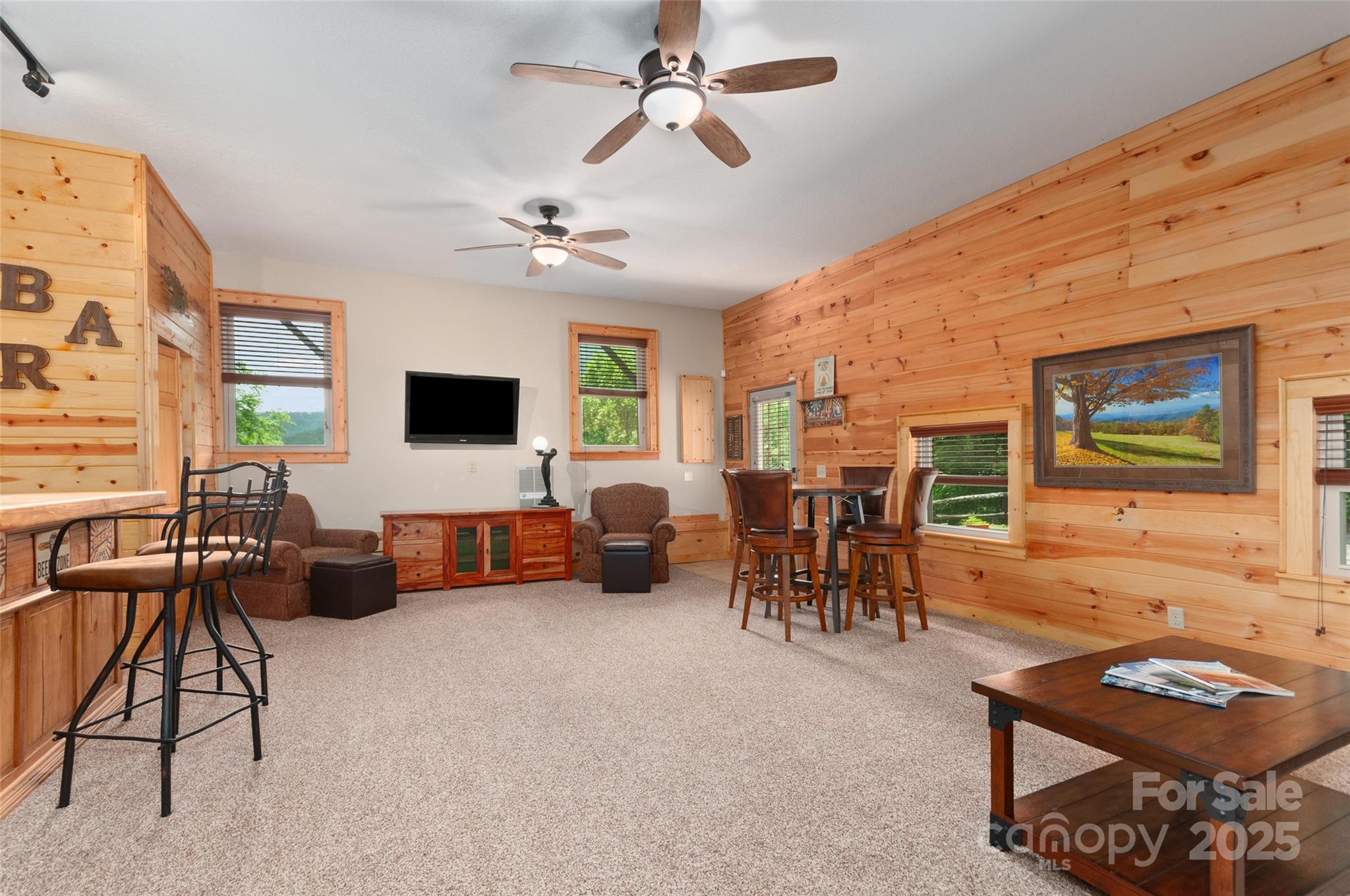 314 Prosperity Ridge Waynesville, NC 28785 - Photo 25 of 48 a living room with furniture and a flat screen tv