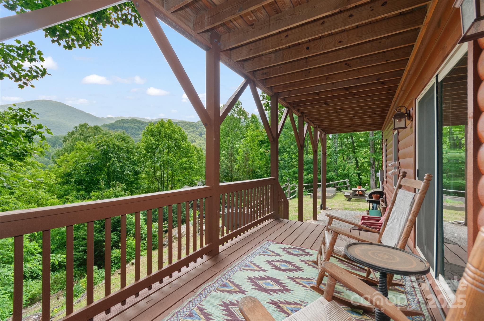 314 Prosperity Ridge Waynesville, NC 28785 - Photo 32 of 48 a view of balcony with couch and chairs