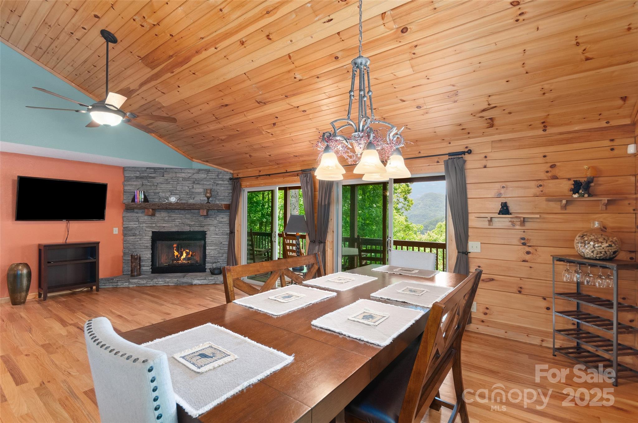 314 Prosperity Ridge Waynesville, NC 28785 - Photo 7 of 48 a view of a dining room with furniture window and outside view