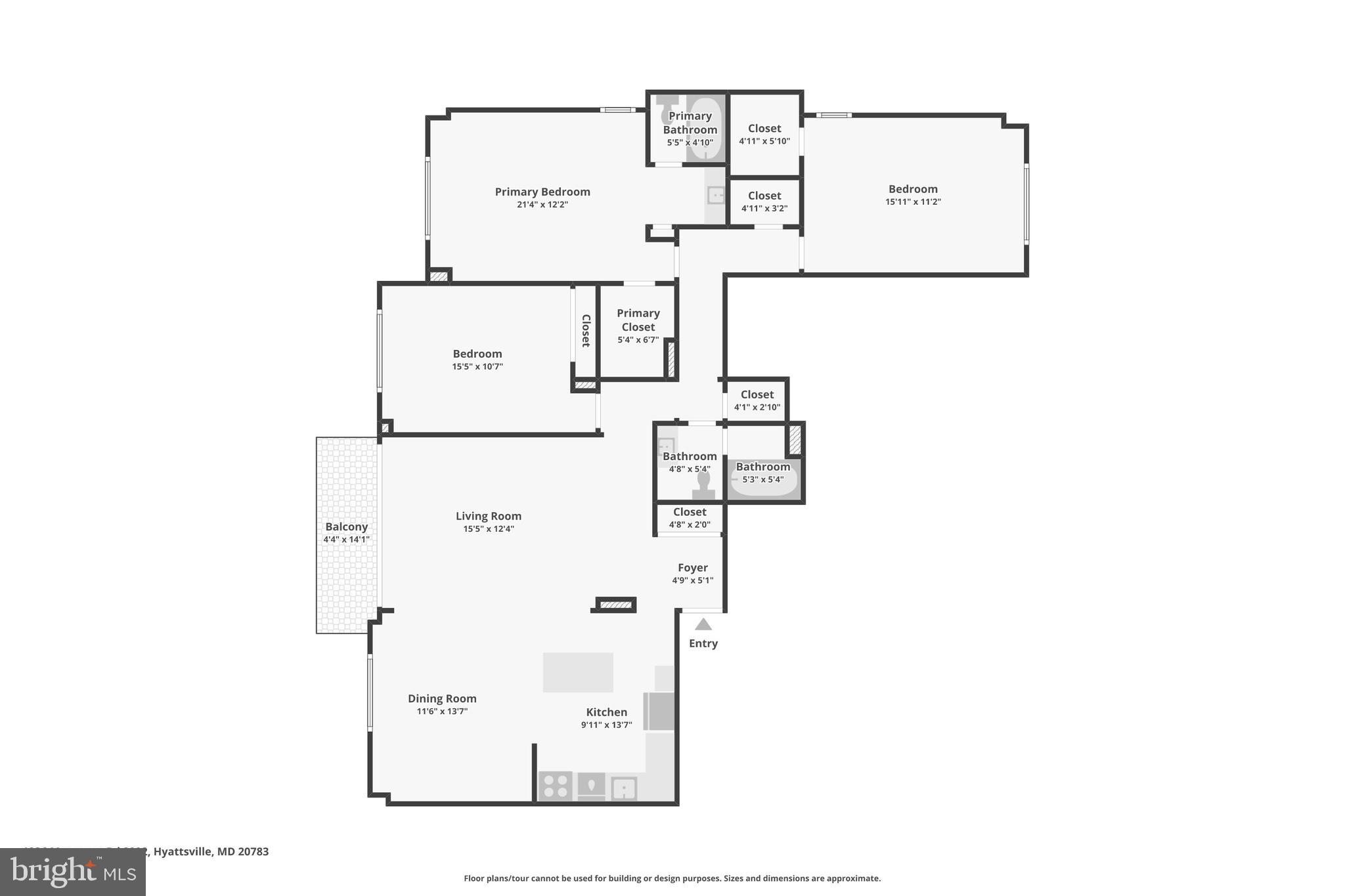 1836 Metzerott Road, Unit 2002 Hyattsville, MD 20783 - Photo 45 of 45 Floorplan