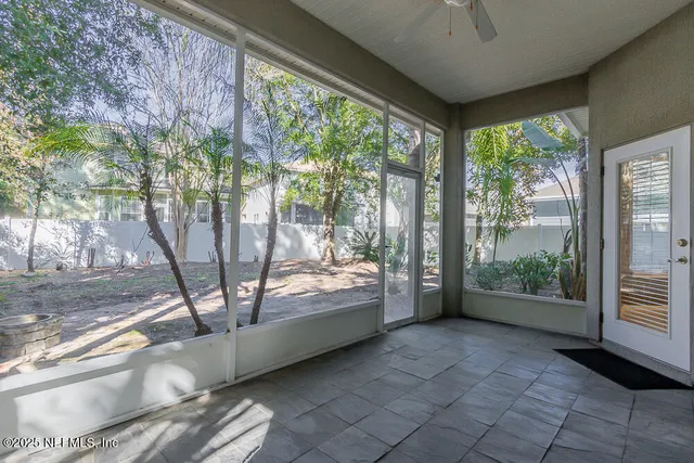 a view of yard with trees