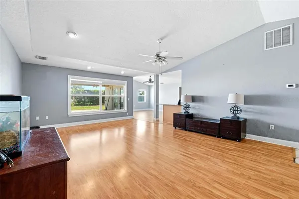 a view of a livingroom with a furniture