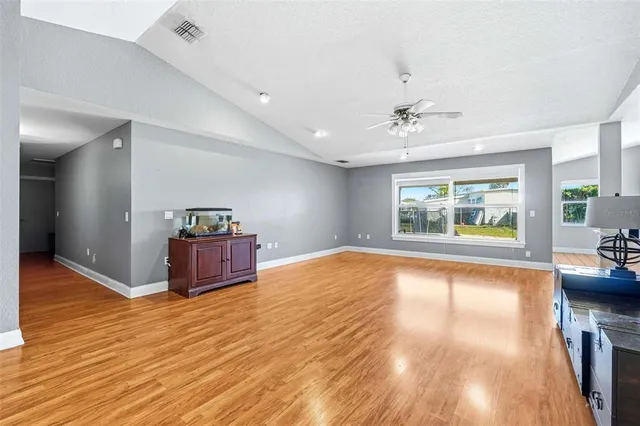 a house view with a garden