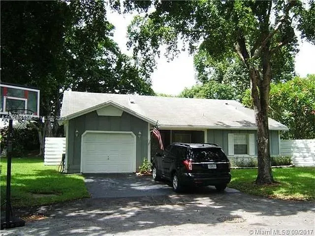 a view of a car parked in front of a house