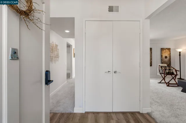 a view of a walk in closet