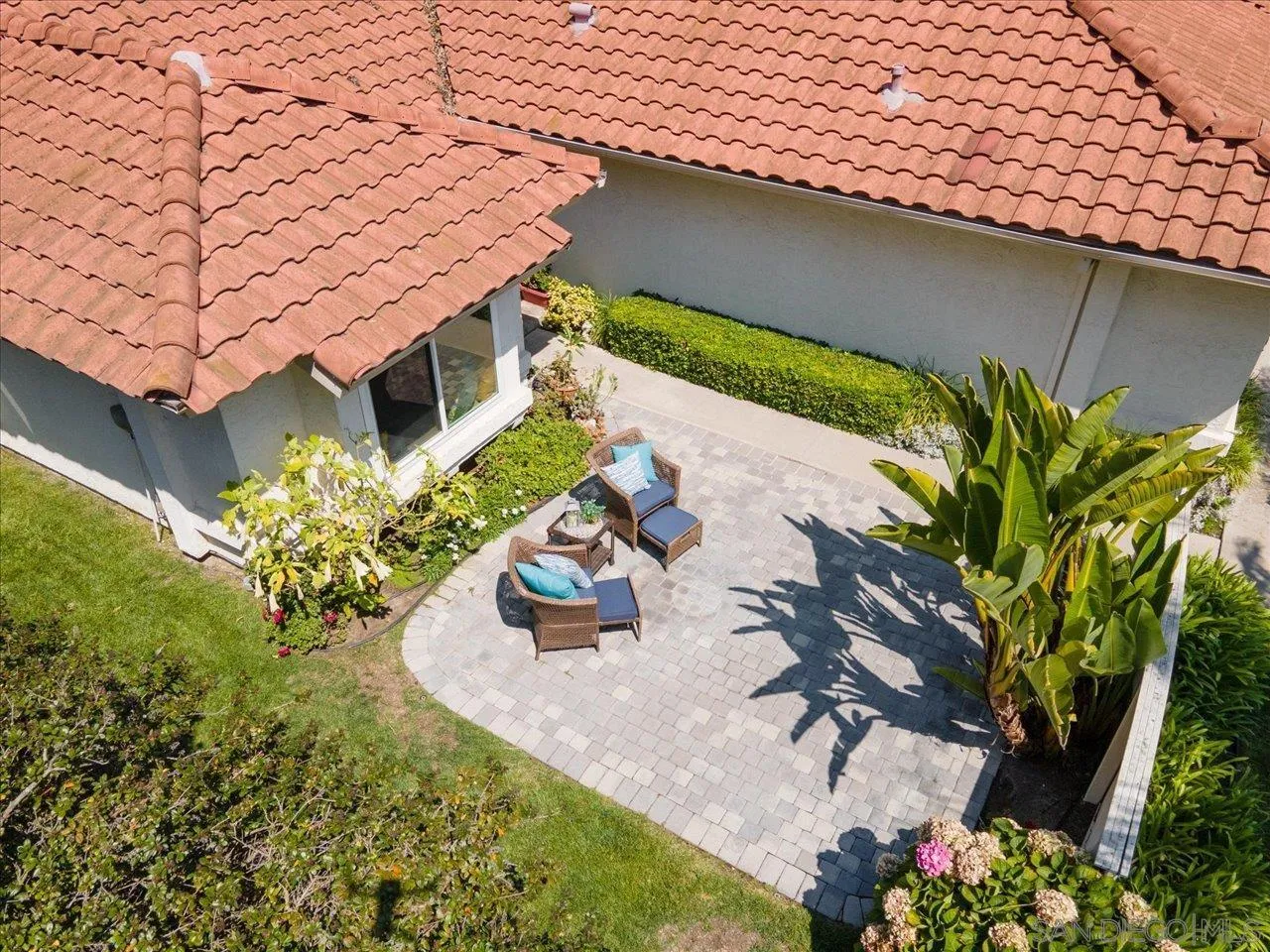 3355 Lower Ridge Road San Diego, CA 92130 - Photo 31 of 31 an aerial view of a house with a yard